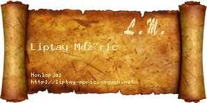 Liptay Móric névjegykártya